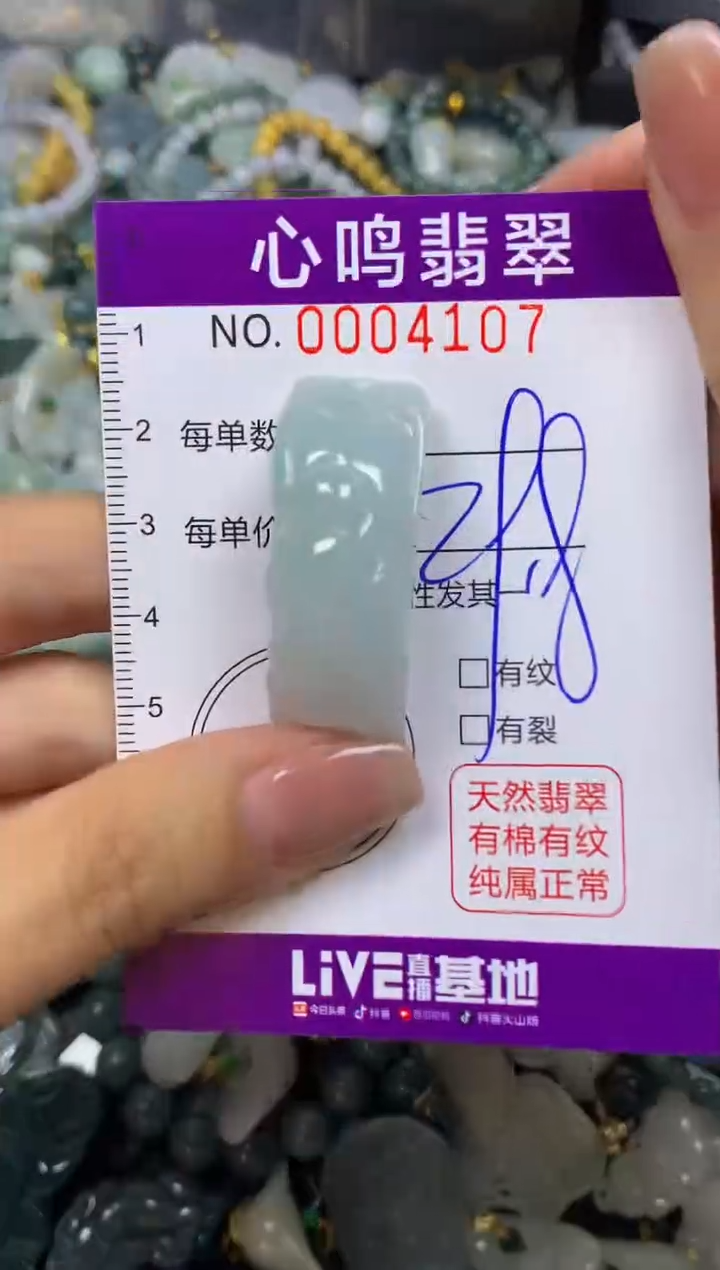 翡翠未镶嵌颈饰闪购004107