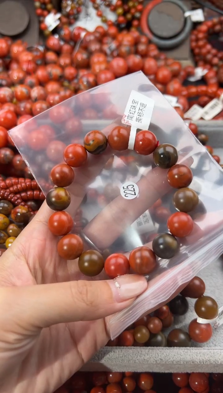 未镶嵌手串南红玛瑙13+