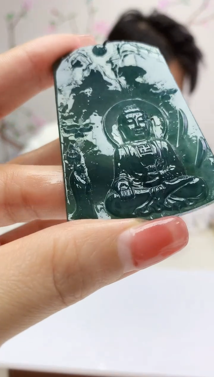 定制翡翠未镶嵌005xm-毛货阿弥67