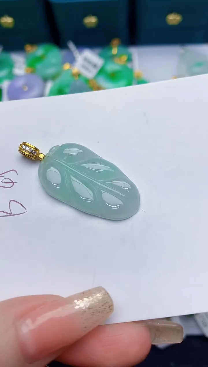 颈饰未镶嵌翡翠缅甸天然翡翠A货