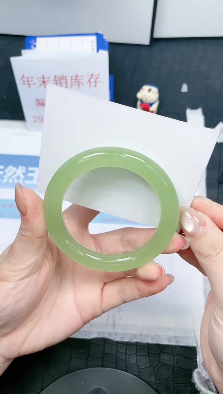 【闪购商品】石英质玉手镯未镶嵌403-55.5