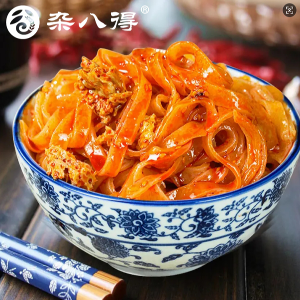 （次日达）正宗宝鸡擀面皮开袋即食300g*3包