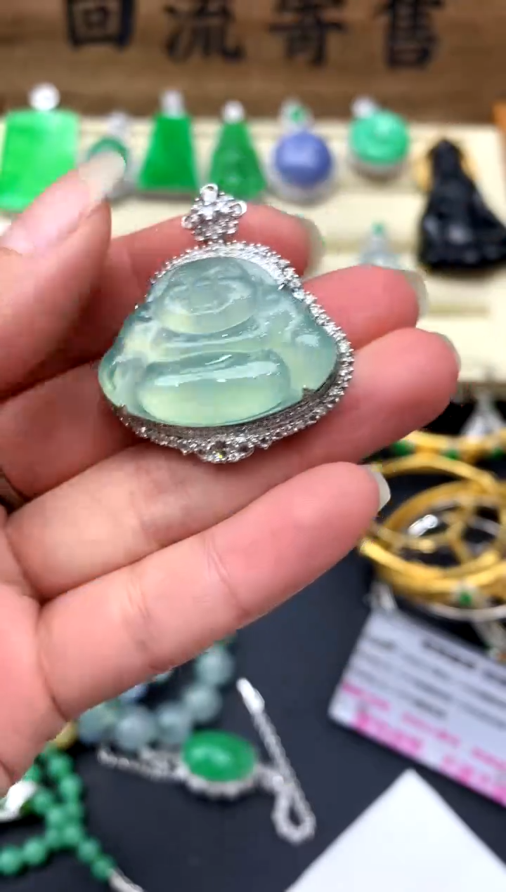 【闪购商品】翡翠颈饰18K金镶嵌371-中国好珍宝