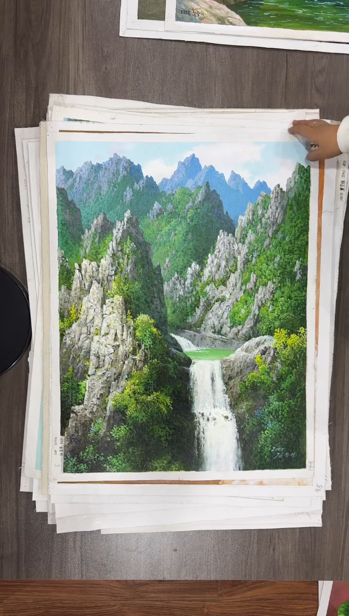 油画【89号】约50*70cm丨朝鲜原创纯手绘孤品油画丨顺丰包邮