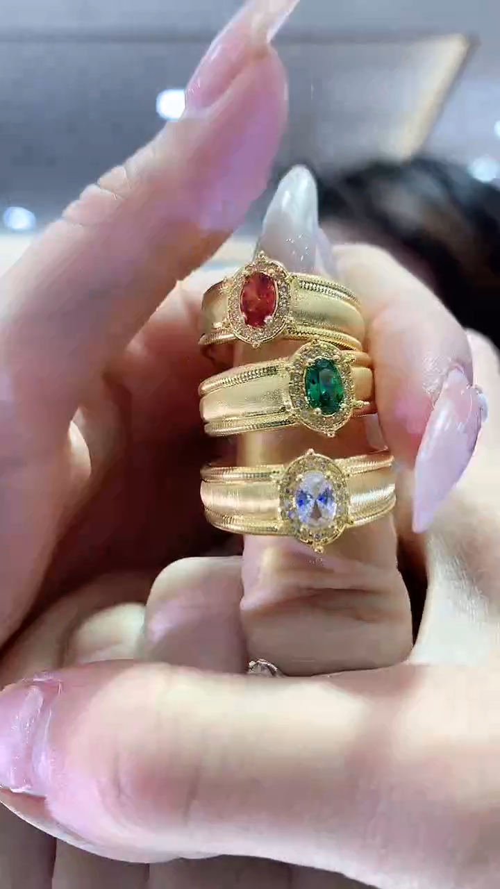 【闪购商品】18K金戒指/指环多样性发一件（圈口多样性发一）