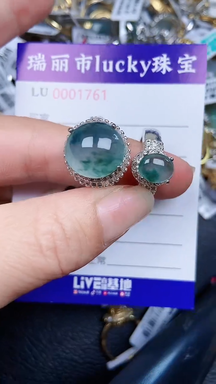 颈饰银S925镶嵌翡翠1761