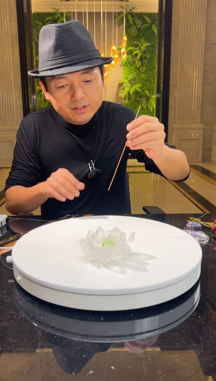 【闪购商品】摆件 CML034夏荷香插水晶琉璃摆件