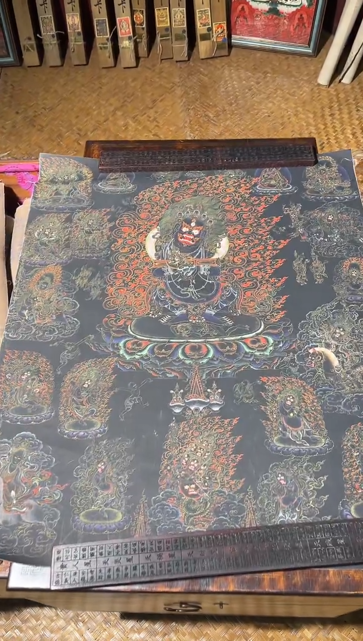 装裱画卷轴画的的帅帅tk