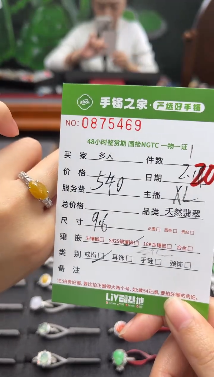 【闪购商品】翡翠耳饰18K金镶嵌多人