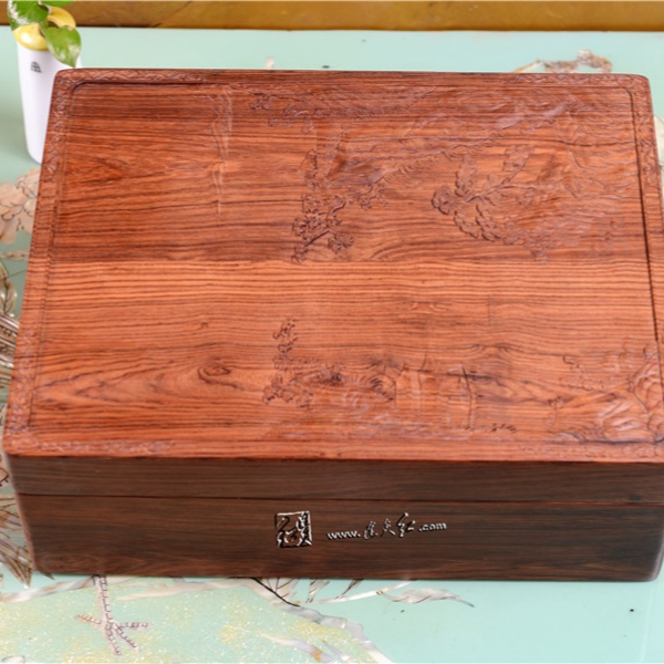DZ1028M38 风景纹方形香盒 缅花 360*280*125mm
