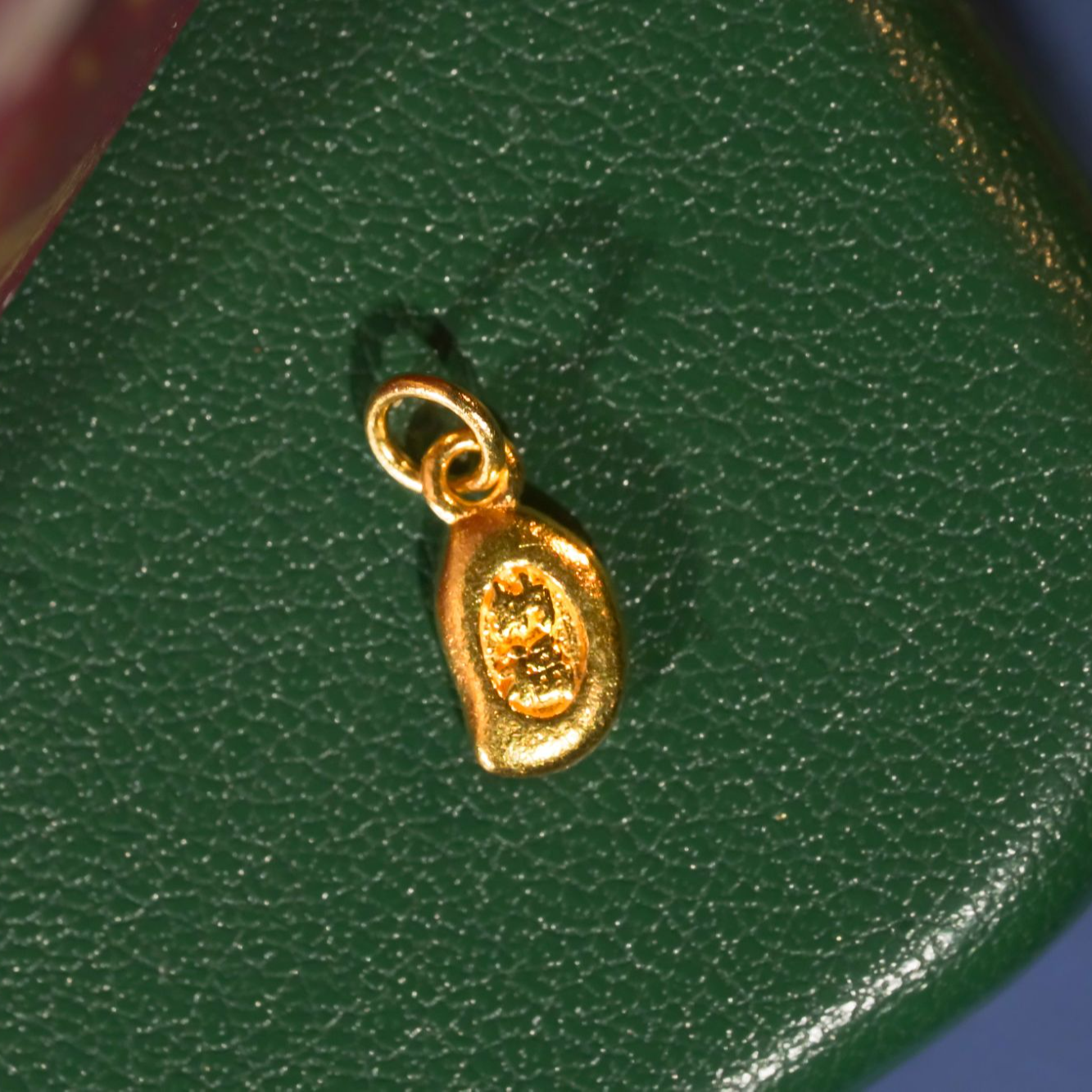 汕溏珠宝黄金【纳福】足金diy素金小滴溜约卡8.8黄金工66