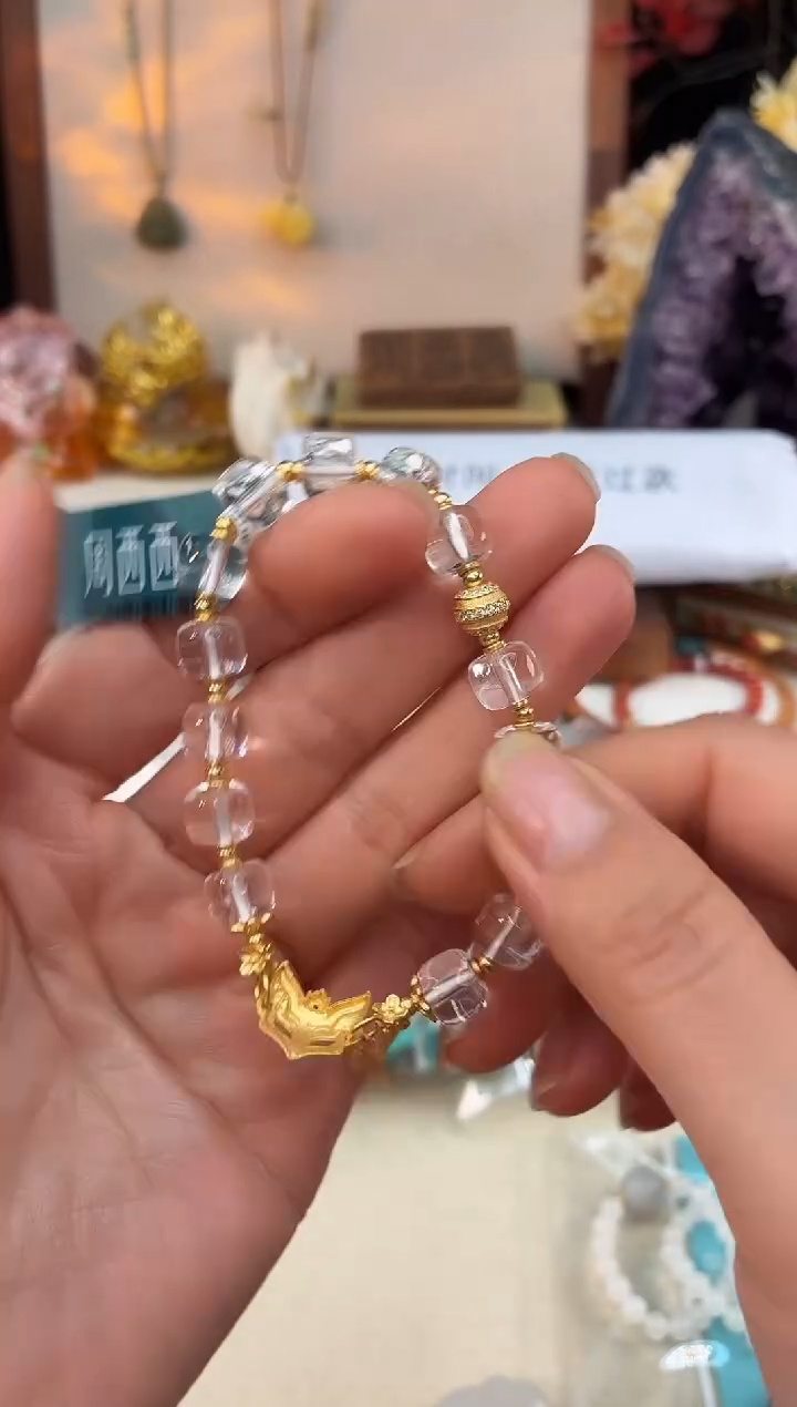 银S925镶嵌手镯水晶@@B927B019264