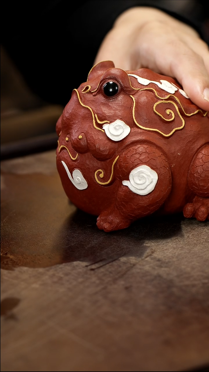 海****哥描金银大号富贵蛙