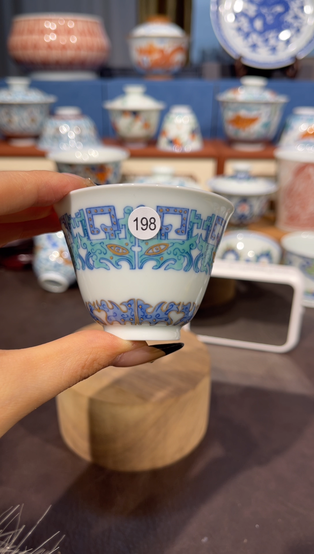 【闪购商品】杯198斗彩青铜描金单杯