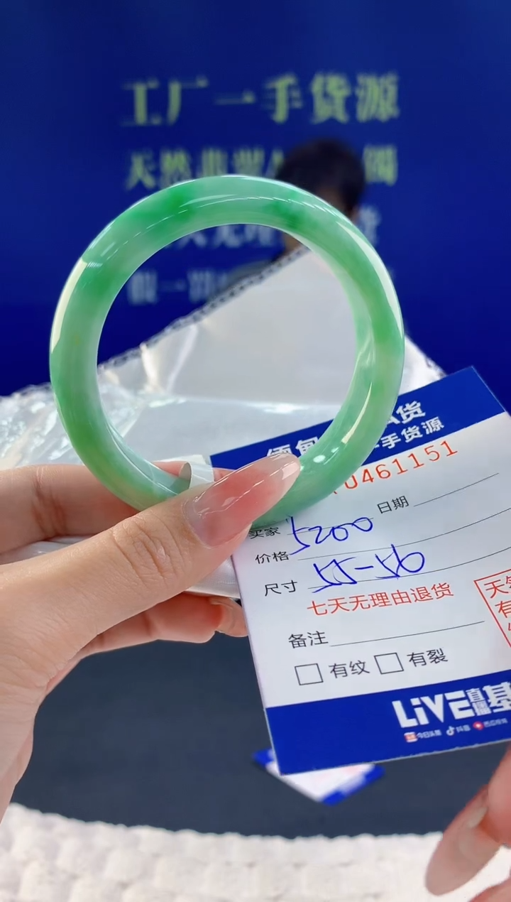 【闪购商品】翡翠手镯未镶嵌51天然A货翡翠