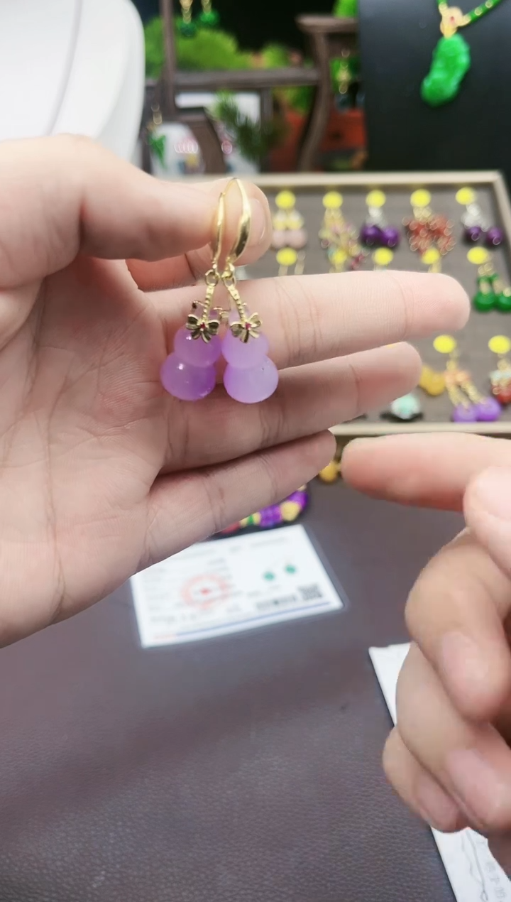 【闪购商品】玛瑙/玉髓耳钉银S925镶嵌206000