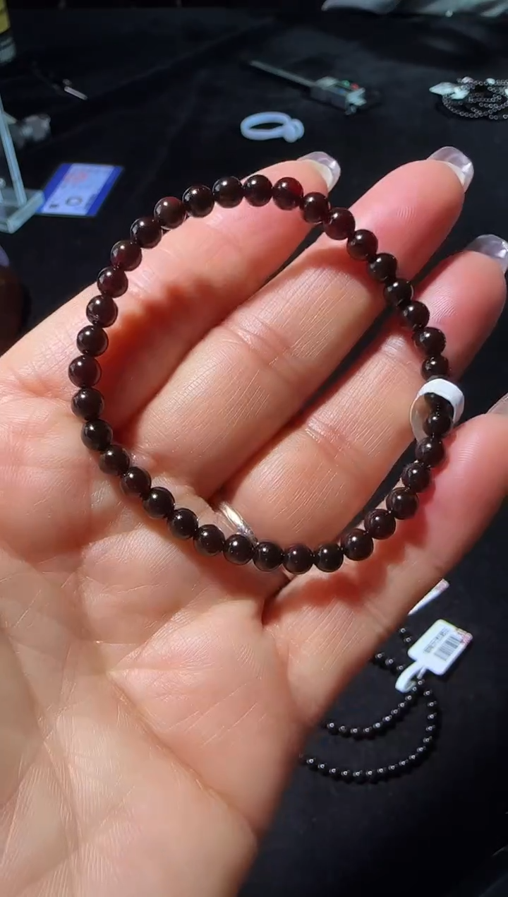 手串琥珀未镶嵌#25缅甸琥珀翳珀手串4mm