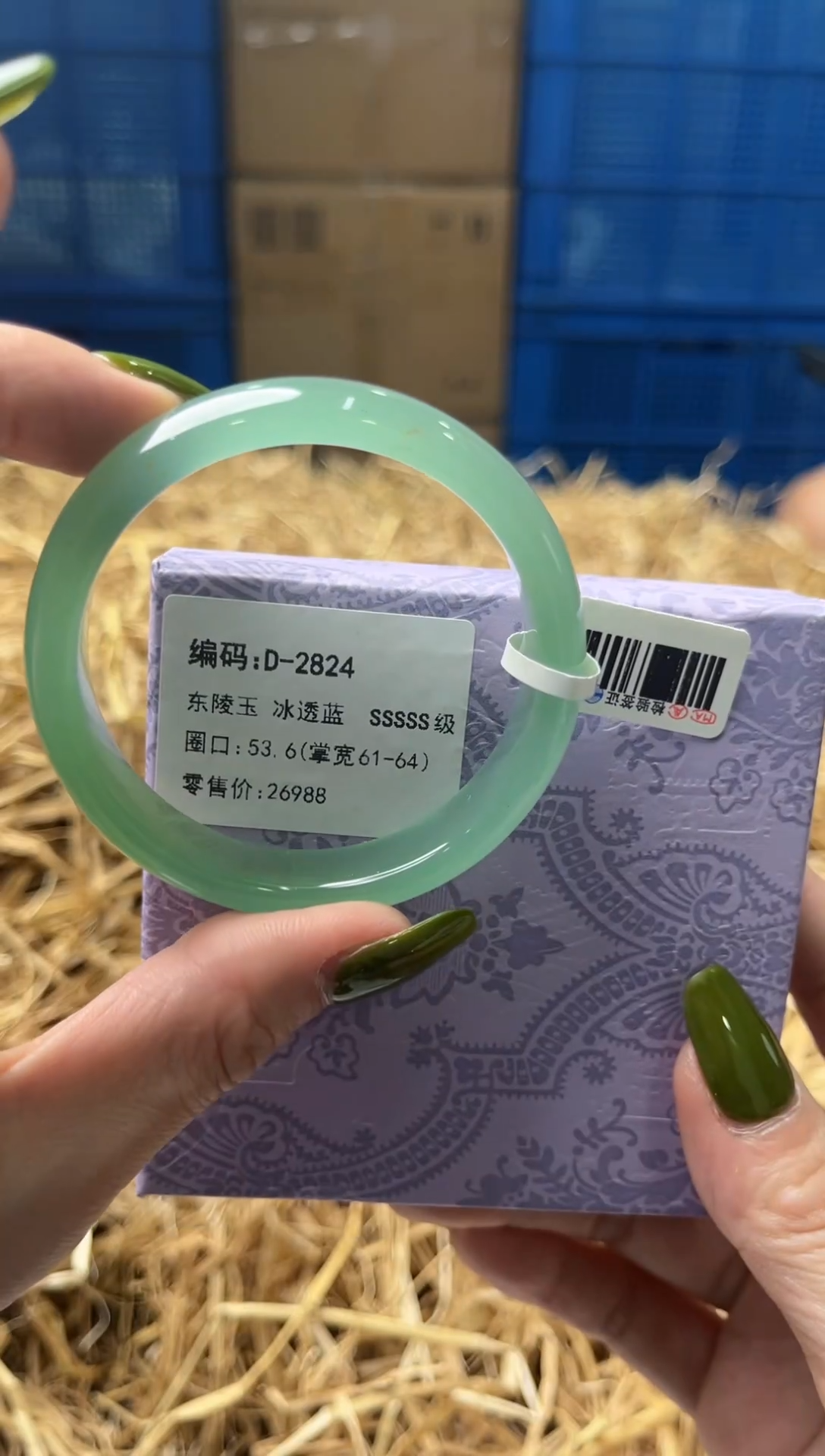 未镶嵌手镯石英质玉D2824