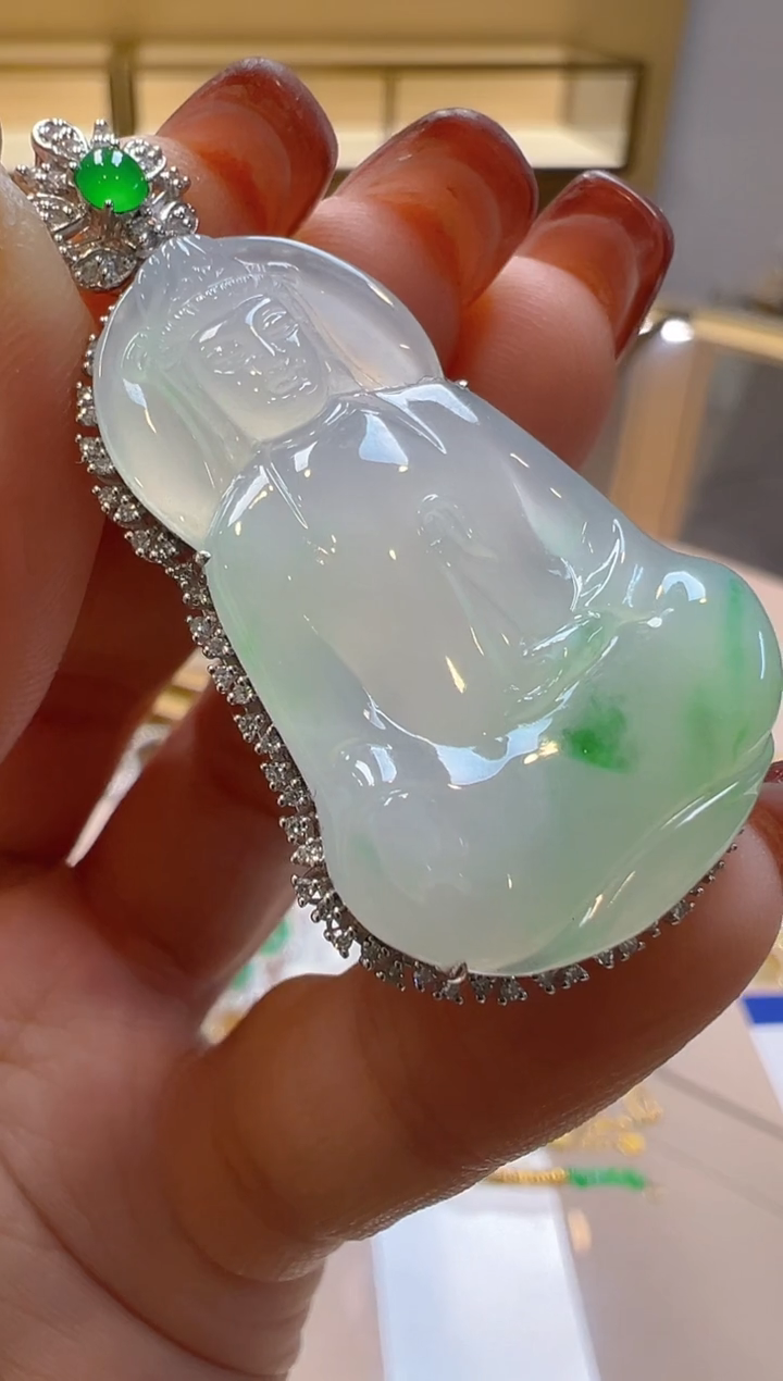 【闪购商品】翡翠吊坠(不含链)18K金镶嵌多样性团购发一件