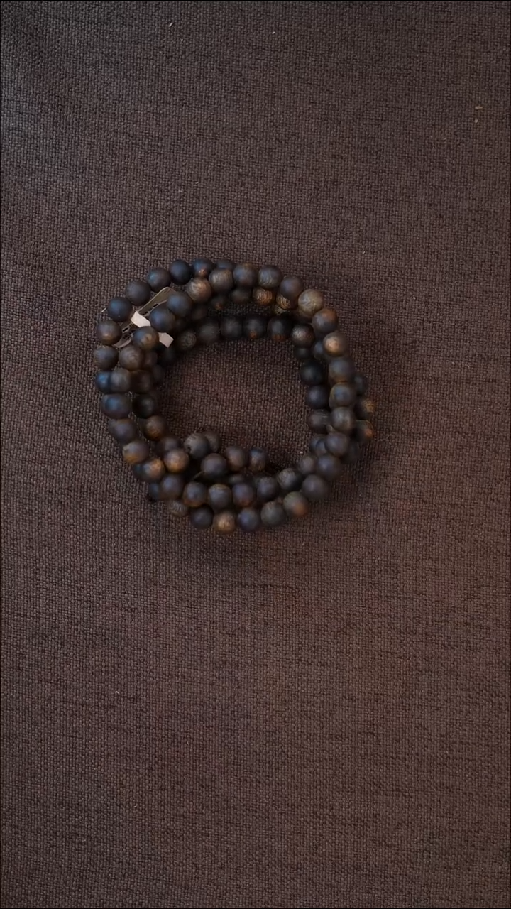 沉香手串收藏级沉水0.74圆珠多圈25克+ 多样性发一