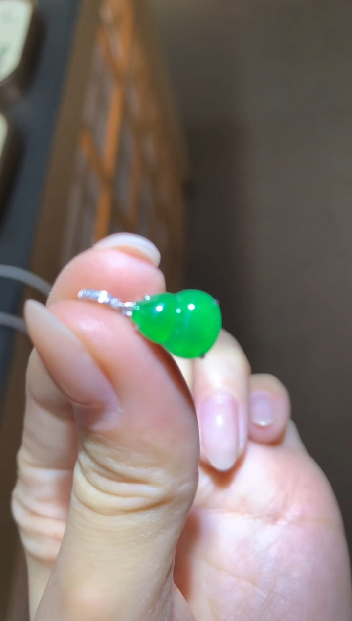 【闪购商品】翡翠颈饰18K金镶嵌|不退不换