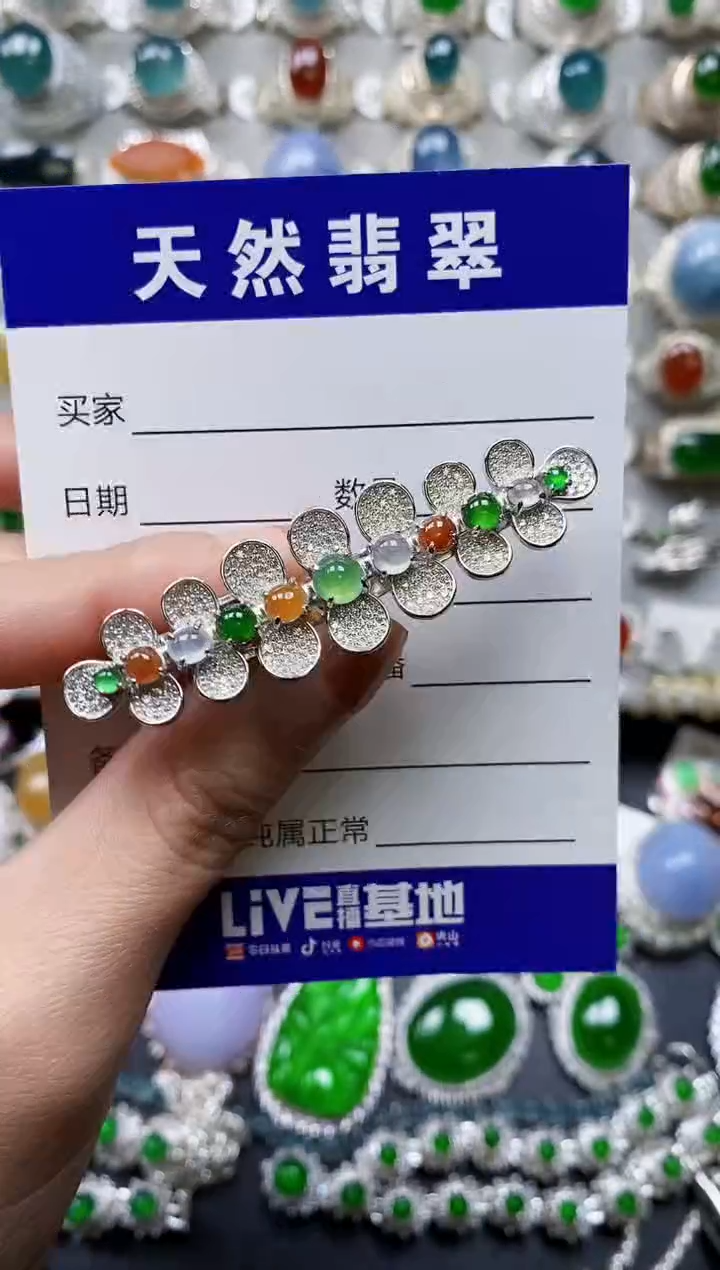 【闪购商品】翡翠颈饰银S925镶嵌0840