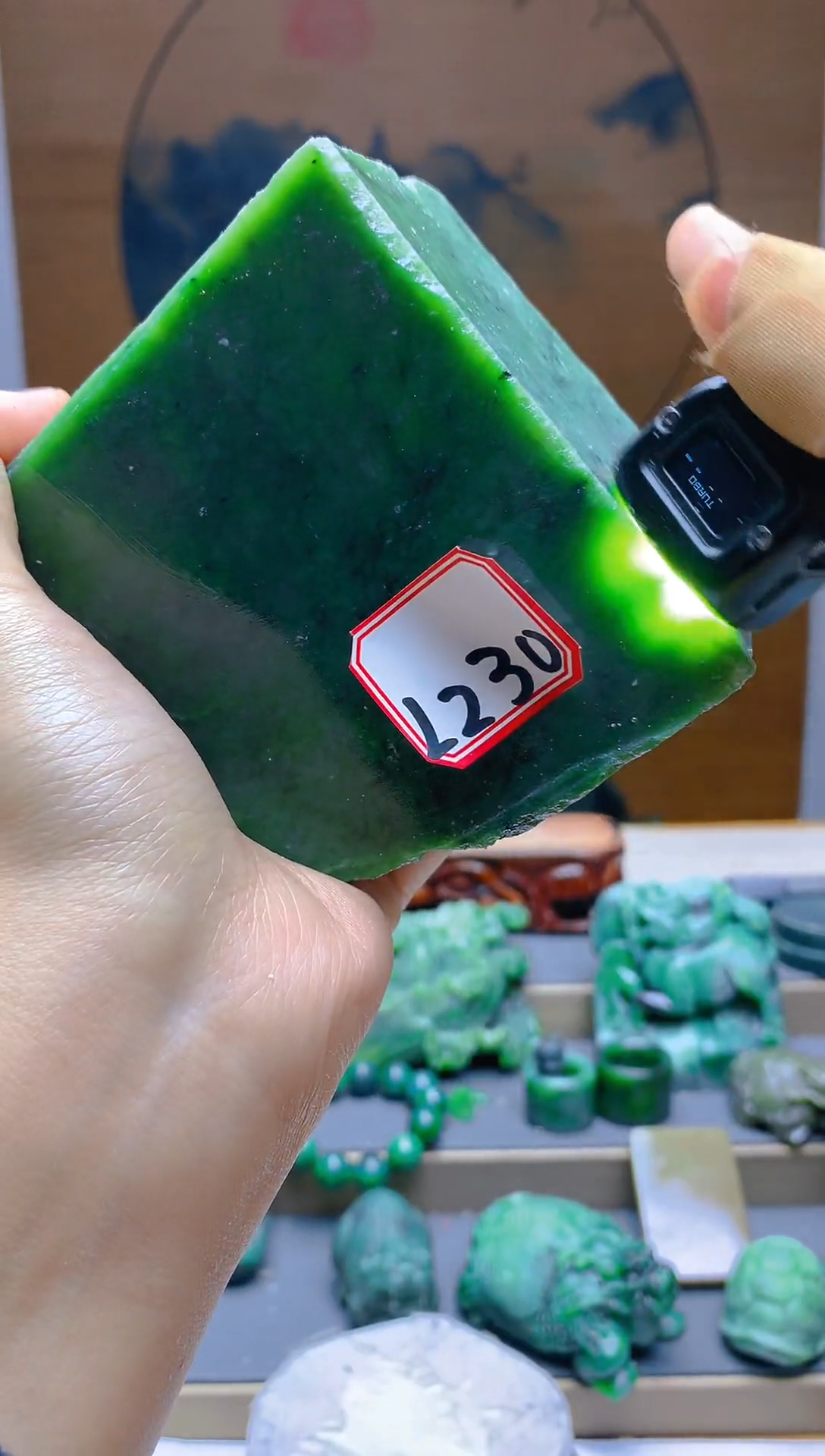 【闪购商品】和田玉（碧玉）珠宝半成品未镶嵌1