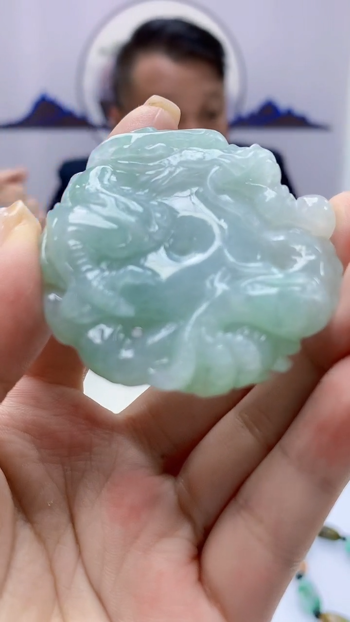 【闪购商品】定制翡翠未镶嵌4969ms-毛货扣子183