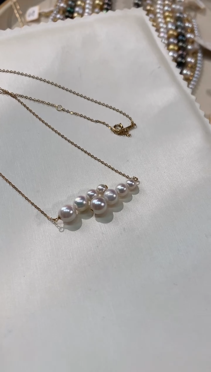 18K金镶嵌海水珍珠项链A161|1480