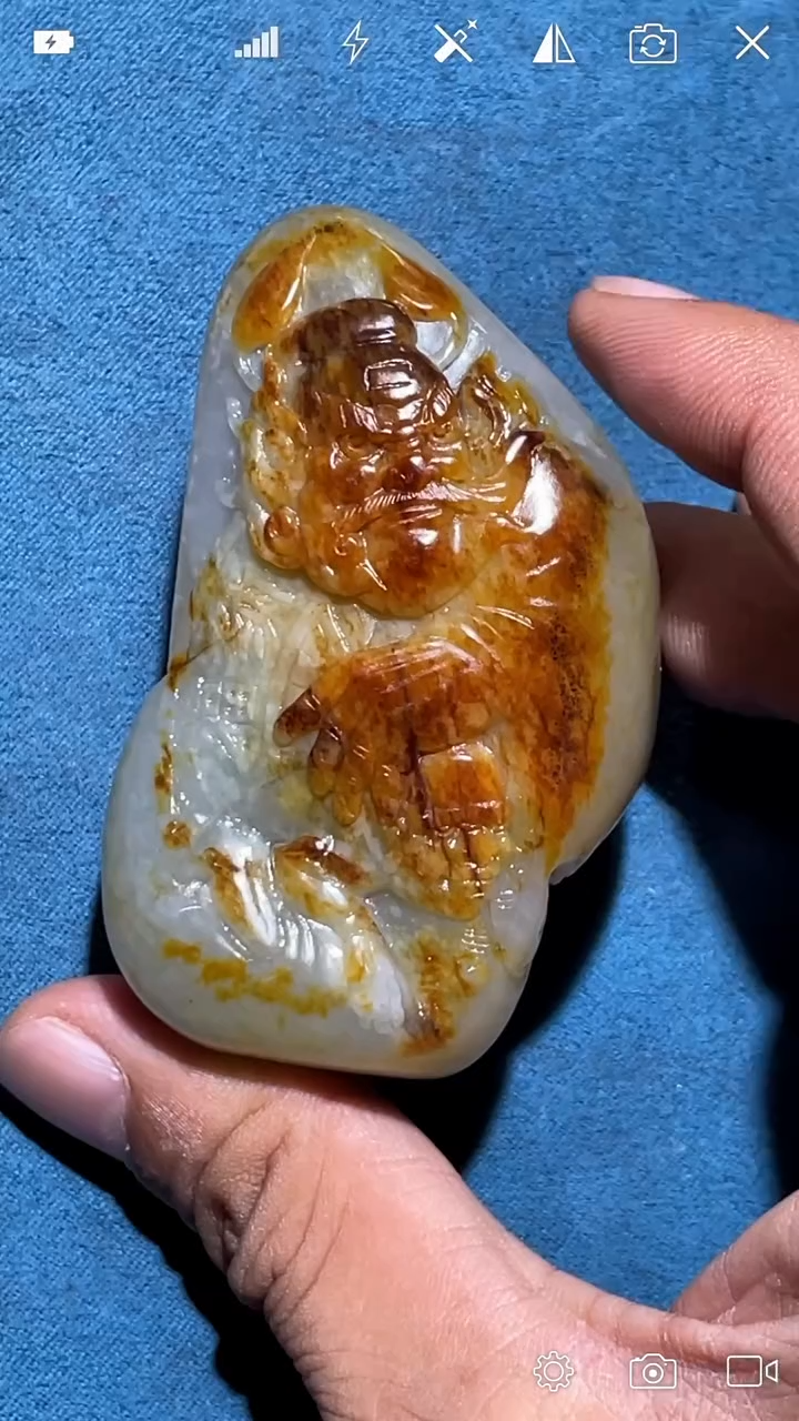 未镶嵌和田玉把件BH1228 钟馗纳福 把件