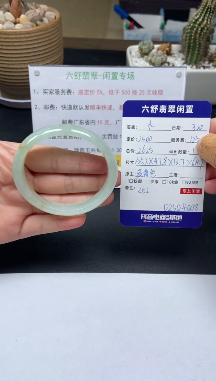 翡翠未镶嵌手镯D2504008