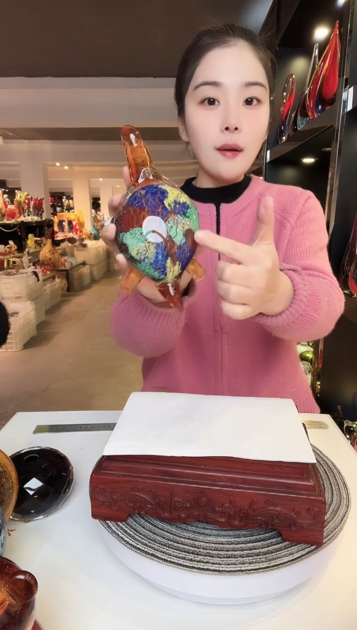 【闪购商品】茶盏琉璃摆件家居摆件