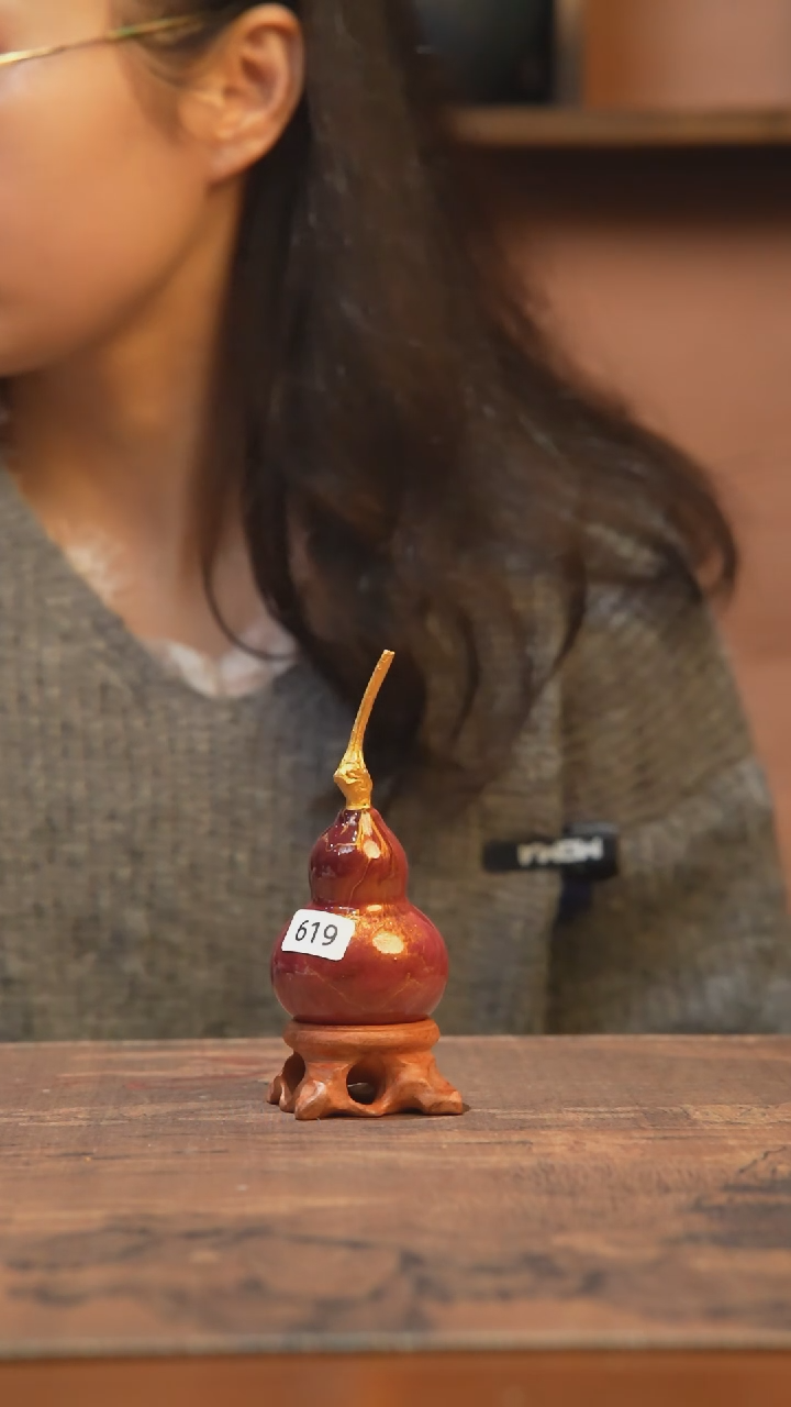 【闪购商品】619号-大漆飘漆小葫芦脖挂