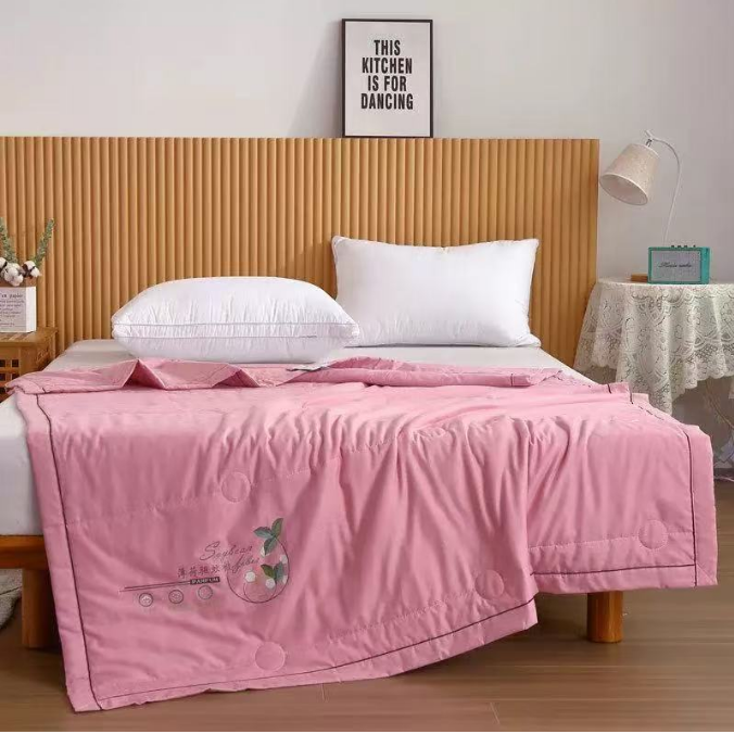 【代莹优选】薄荷驱蚊夏凉被印花空调被单双人礼品被夏季凉感薄被