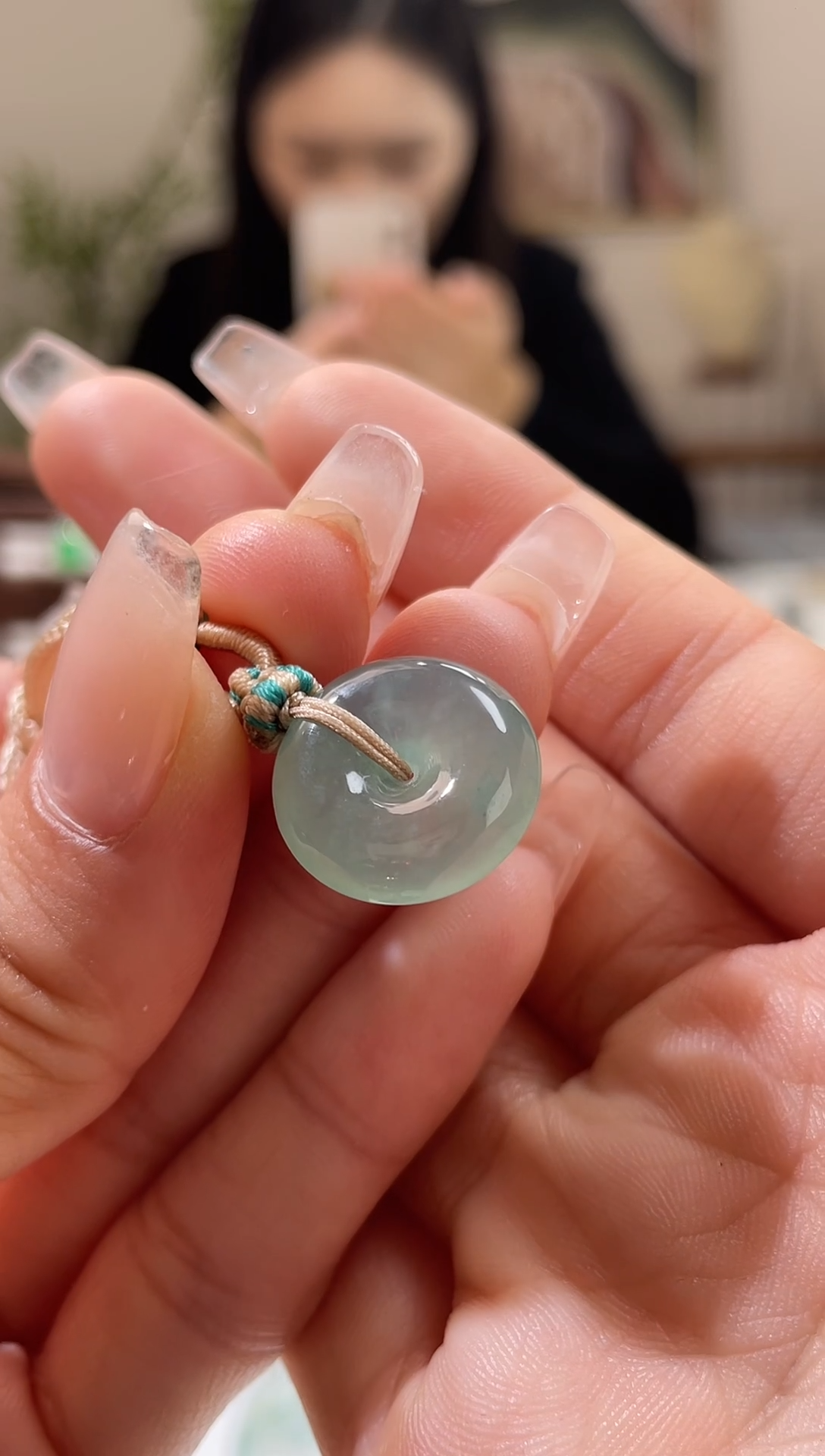 吊坠(不含链)未镶嵌翡翠平安扣