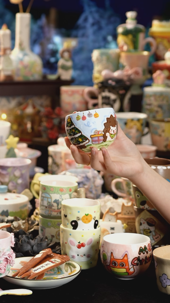 其他陶景德镇釉下彩手绘设计师款陶瓷