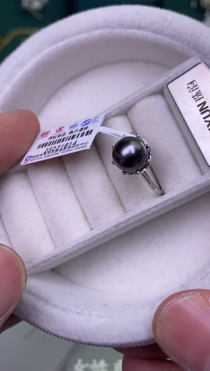 【闪购商品】海水珍珠戒指银S925镶嵌1