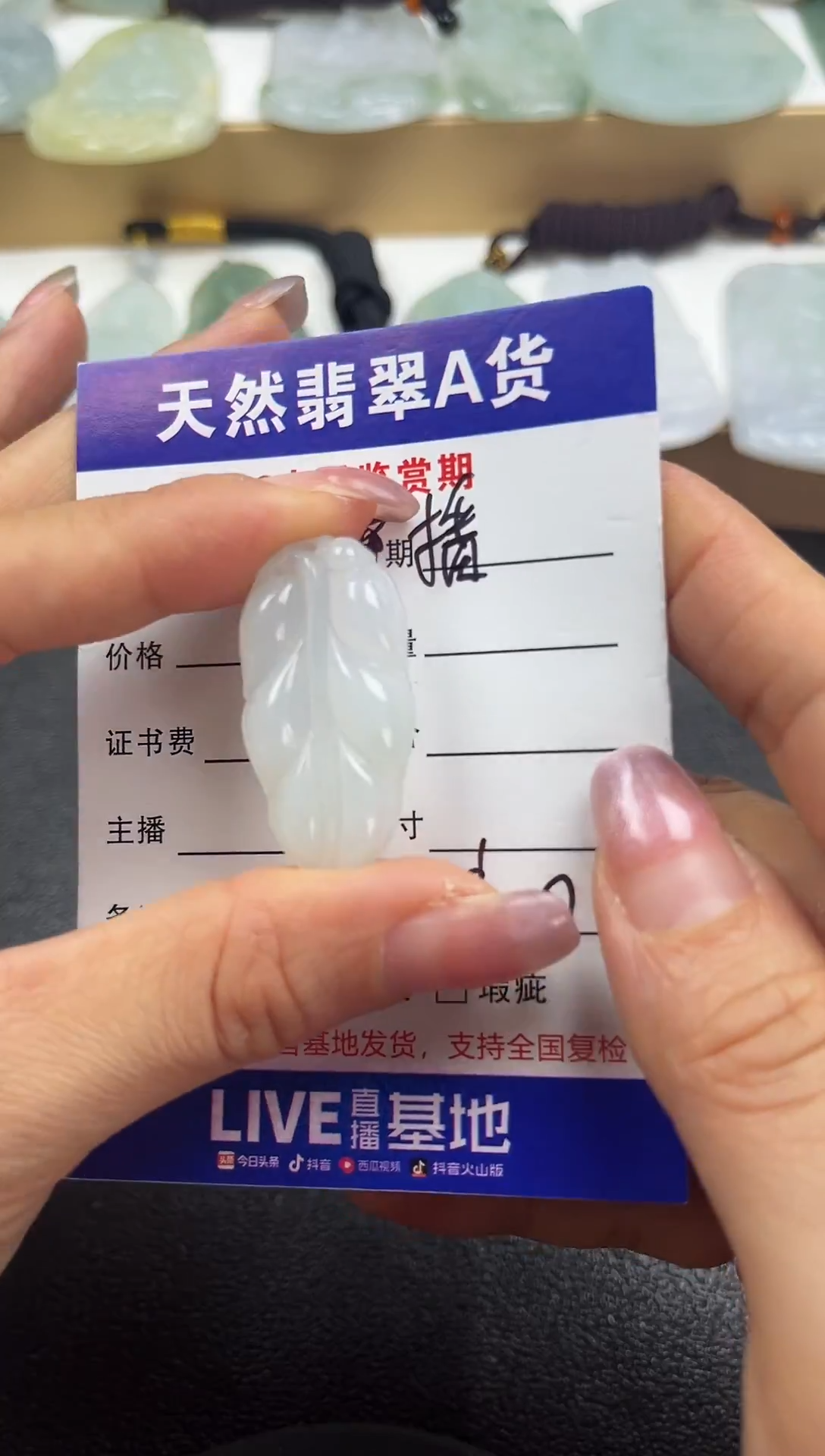 颈饰未镶嵌翡翠                 q