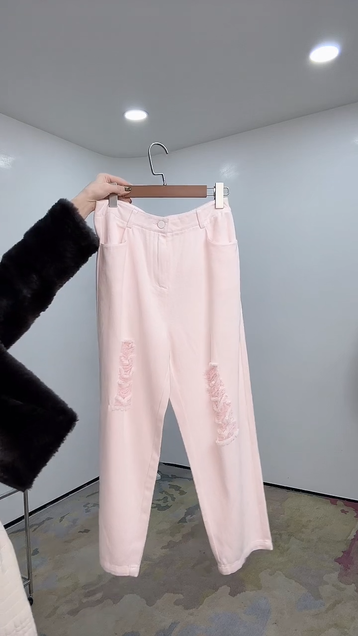 YEVACHAO女士时尚搭配l码裤子1