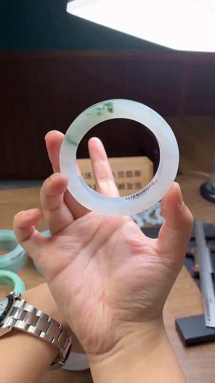 未镶嵌手镯定制翡翠叶*定制