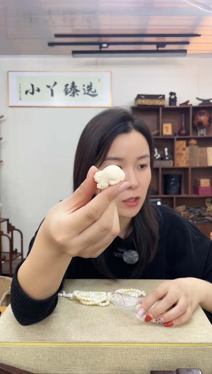 把件猛犸象牙魔*535【高品级】猛犸貔貅摆件  