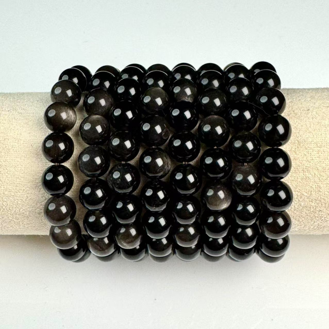 ZBG0229银曜石手串（天然珠宝多样性发其一）