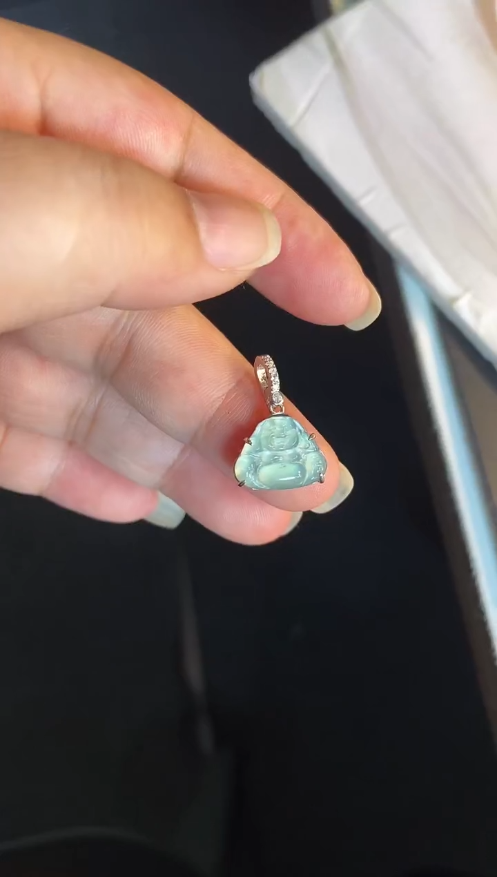 吊坠(不含链)银S925镶嵌翡翠1