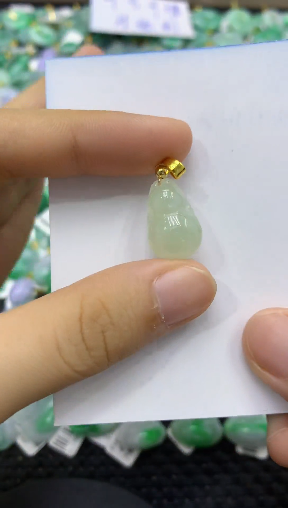 颈饰未镶嵌翡翠天然缅甸翡翠A货