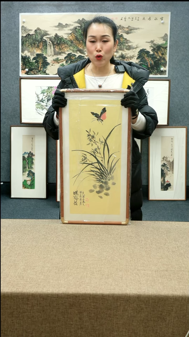 【闪购商品】国画33*66夏寒老师花鸟