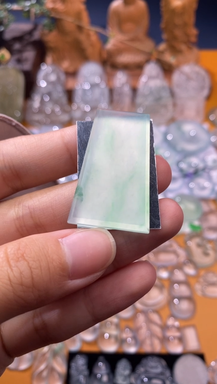 【闪购商品】定制翡翠未镶嵌无事牌36.2*22.9*4.2