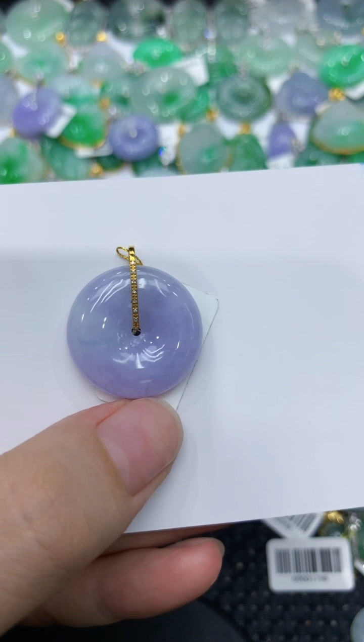 【闪购商品】翡翠颈饰18K金镶嵌11111111111