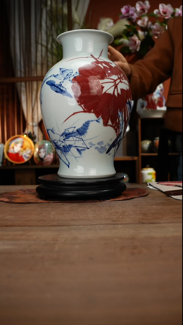 当代高温釉下彩手绘陶瓷餐具