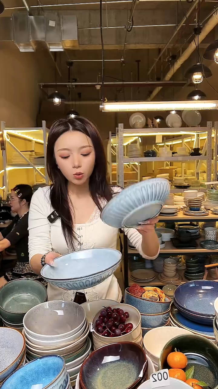 瓷106外贸尾货窑变釉下彩默认微瑕