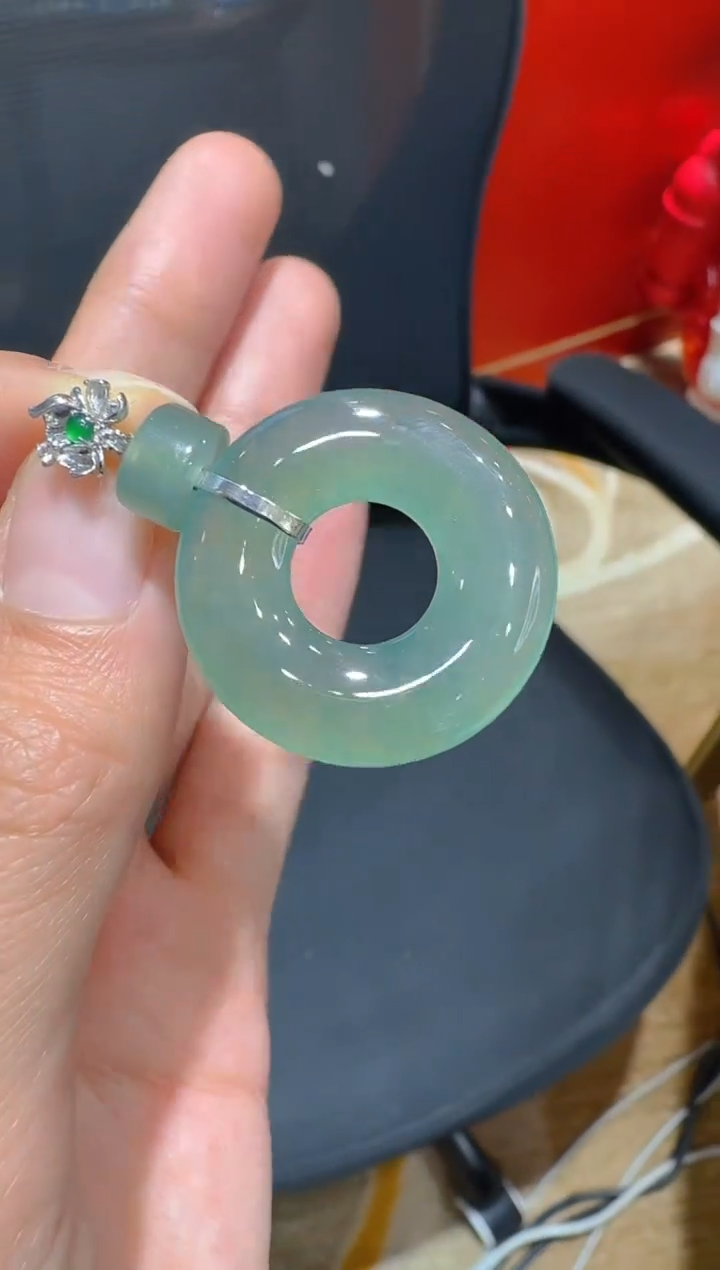 吊坠(不含链)18K金镶嵌翡翠多样性团购发一件